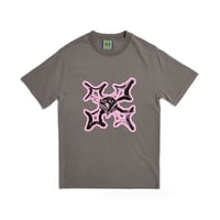AWIDES SKULL TEE FADED GRAY