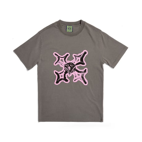 AWIDES SKULL TEE FADED GRAY