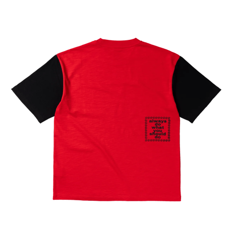 ALWAYS HUMAN TEE RED / BLACK