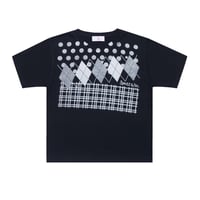 AMES DEPT DOTS BABY TEE BLACK