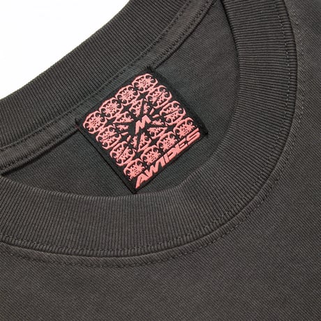AWIDES MELTED TEE FADED COAL