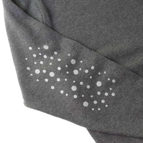 PAJA STUDIO GLITTER COTTON SWEATER GREY
