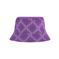 ALWAYS @SUN REVERSIBLE CROSS PLAID BUCKET HAT PURPLE / BLACK