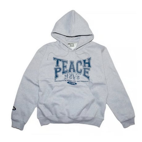 SLINKY TEACH PEACE HOODIE GREY
