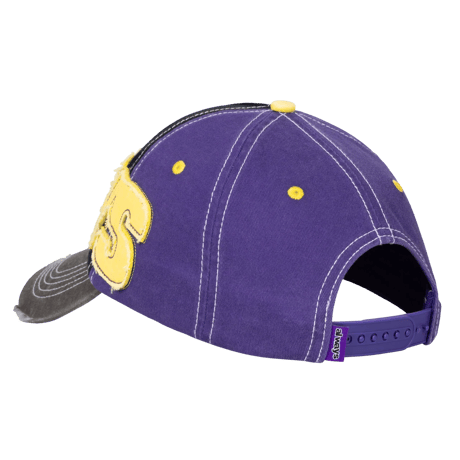 ALWAYS 5 PANEL HUMAN LOGO CAP PURPLE / BLACK / YELLOW