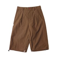 ATTEST NYLON SLACKS SHORTS BROWN
