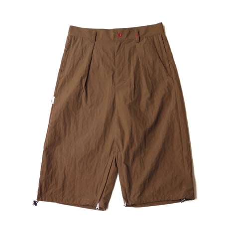 ATTEST NYLON SLACKS SHORTS BROWN