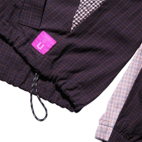 THIS UNIFORM CHECK CAGOULE BROWN