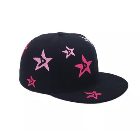 DOLLY FITTED STAR CAP BLACK