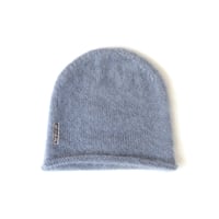 POSA MOHAIR AND SILK BEANIE STEEL
