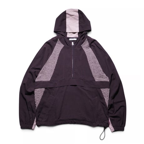 THIS UNIFORM CHECK CAGOULE BROWN