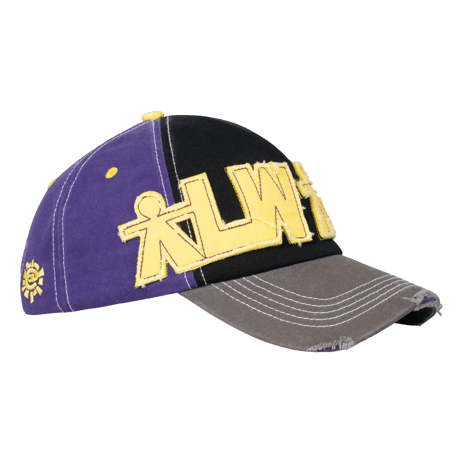ALWAYS 5 PANEL HUMAN LOGO CAP PURPLE / BLACK / YELLOW