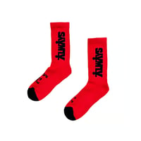ALWAYS HUMAN SOCKS RED / BLACK