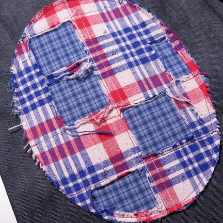 THIS UNIFORM APPLIQUE PATCH JEANS INDIGO