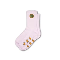 ANGELIC REPORT QUARTER SOCKS WHITE/GREEN