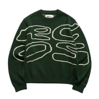 RC OUTDOOR SUPPLY STACK LOGO KNIT SWATER FOREST