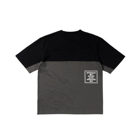 ALWAYS WAZA PANELLED TEE GREY / BLACK
