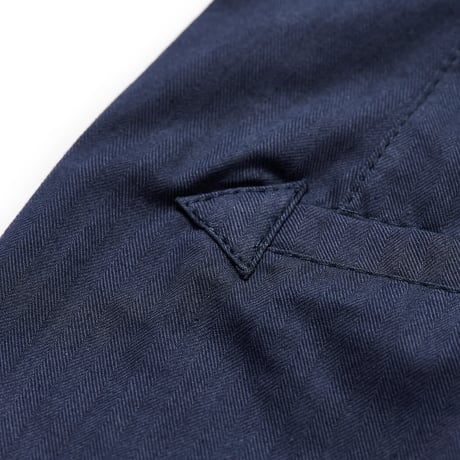 POSA PLEATED STRAIGHT LEG TROUSER NAVY
