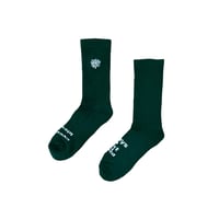ALWAYS MINI EMBROIDED @SUN SOCK GREEN