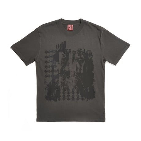 AWIDES MELTED TEE FADED COAL