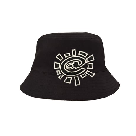 ALWAYS @SUN REVERSIBLE CROSS PLAID BUCKET HAT PURPLE / BLACK
