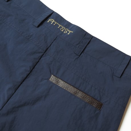 ATTEST NYLON SLACKS SHORTS NAVY