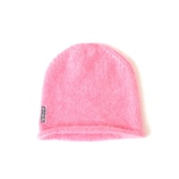 POSA MOHAIR AND SILK BEANIE PINK