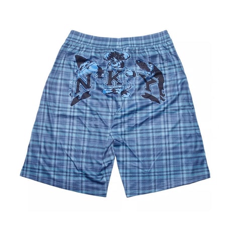 SLINKY PICCO MESH SHORT BLUE PLAID