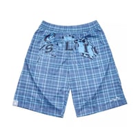 SLINKY PICCO MESH SHORT BLUE PLAID