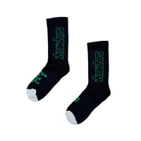 ALWAYS HUMAN SOCKS BLACK / GREEN