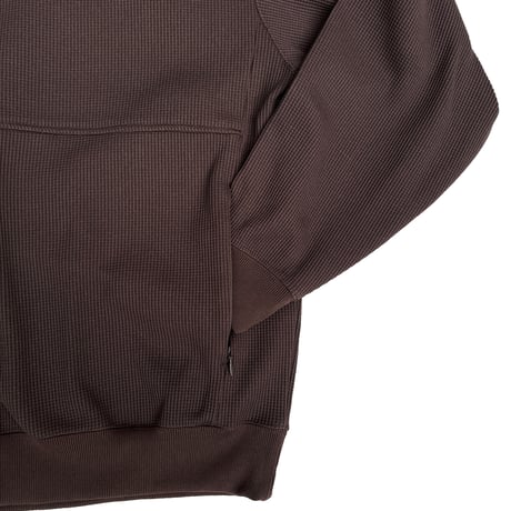 COMFORTABLE REASON POLY WAFFLE PARKA BROWN