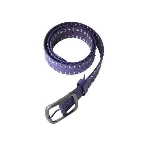 SEAPUNCH LEATHER BELT PURPLE