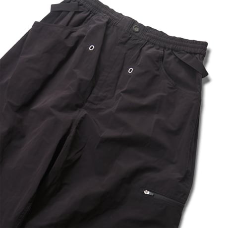 RAJABROOKE WIND BREAKER PANTS BLACK