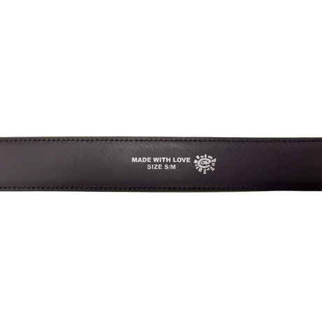 ALWAYS LAZERPRINT COWHIDE BELT GREEN / PURPLE