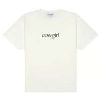 COWGIRL LOGO TEE WHITE