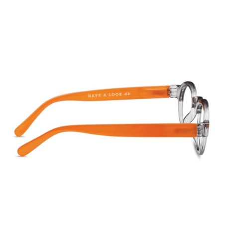 Have a Look リーディンググラス(ブルーライトカット付き) CIRCLE TWIST grey-orange  (＋1.0/＋1.5)
