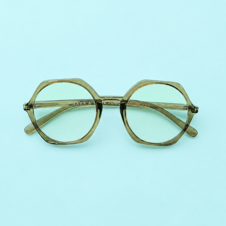 Have a Look リーディンググラス(ブルーライトカット付き) EDGY olive/brown  (＋1.0/＋1.5)