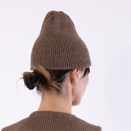 TSUYUMI A simple shallow beanie　〈手編み シンプル・シャロー・ビーニー〉