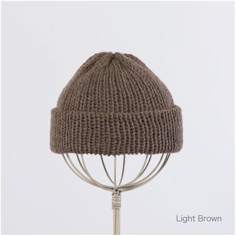 TSUYUMI A simple shallow beanie　〈手編み シンプル・シャロー・ビーニー〉