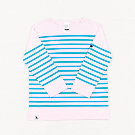 JINA CLASSICA G.F.G.S 別注ボーダーTシャツ Naval/regular weight (コスモス×ターコイズ)