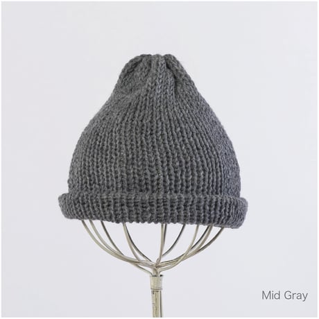 TSUYUMI A simple shallow beanie　〈手編み シンプル・シャロー・ビーニー〉