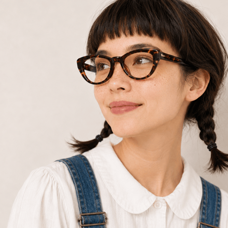 Have a Look リーディンググラス(ブルーライトカット付き) CAT EYE tortoise  (＋1.0/＋1.5)