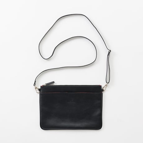 JINA CLASSICA カウレザー ショルダーバッグ