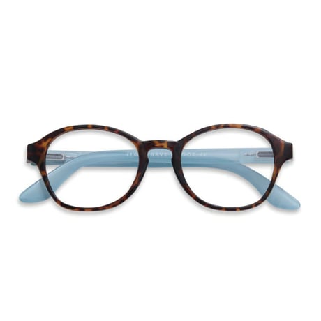 Have a Look リーディンググラス(ブルーライトカット付き) CIRCLE tortoise/blue  (＋1.0/＋1.5)