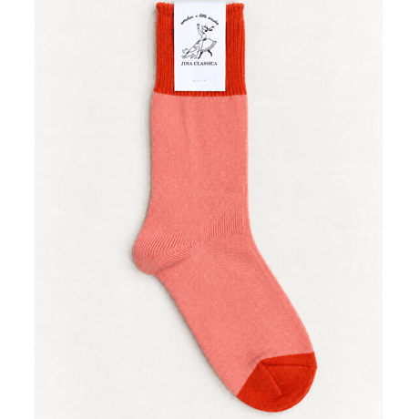 JINA CLASSICA バイカラー　リブソックス