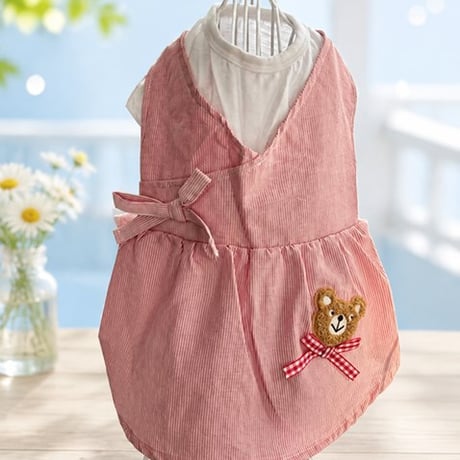 カシュクールクマワンピ　レッド