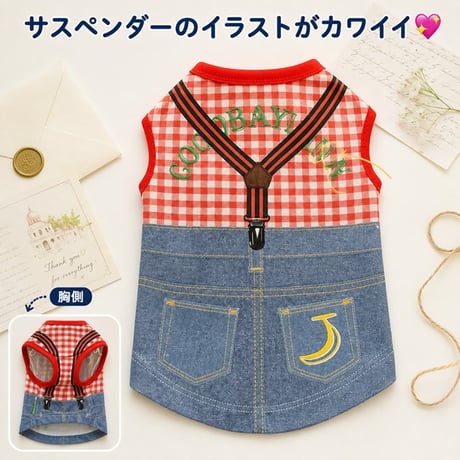 デニムデザイン　レッド