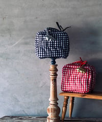 Gingham check　pouch