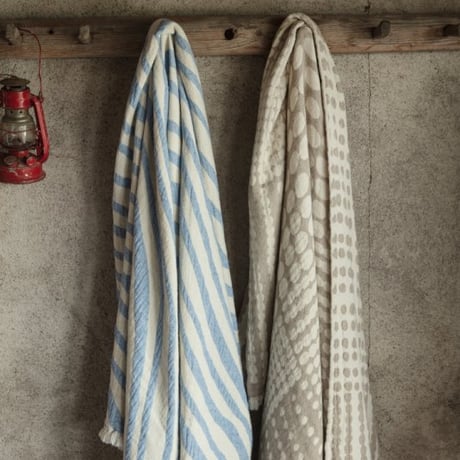 Almedahls アルメダースルス　コットンブランケット Havet (海)