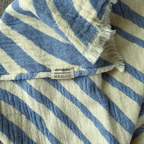 Almedahls アルメダースルス　コットンブランケット Havet (海)